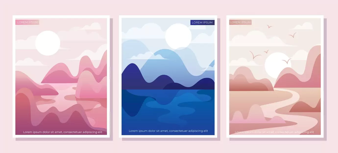 gradient-abstract-landscape-covers-collection